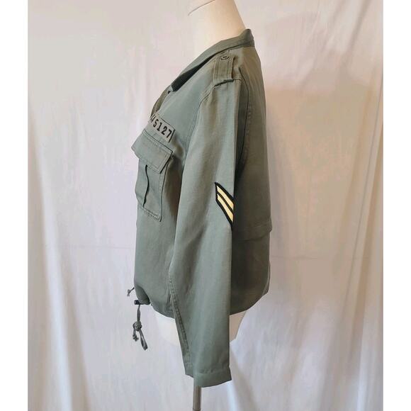 New Rails Womens Designer Sage Green Rowen Military Button Up Jacket XS - Picture 5 of 7